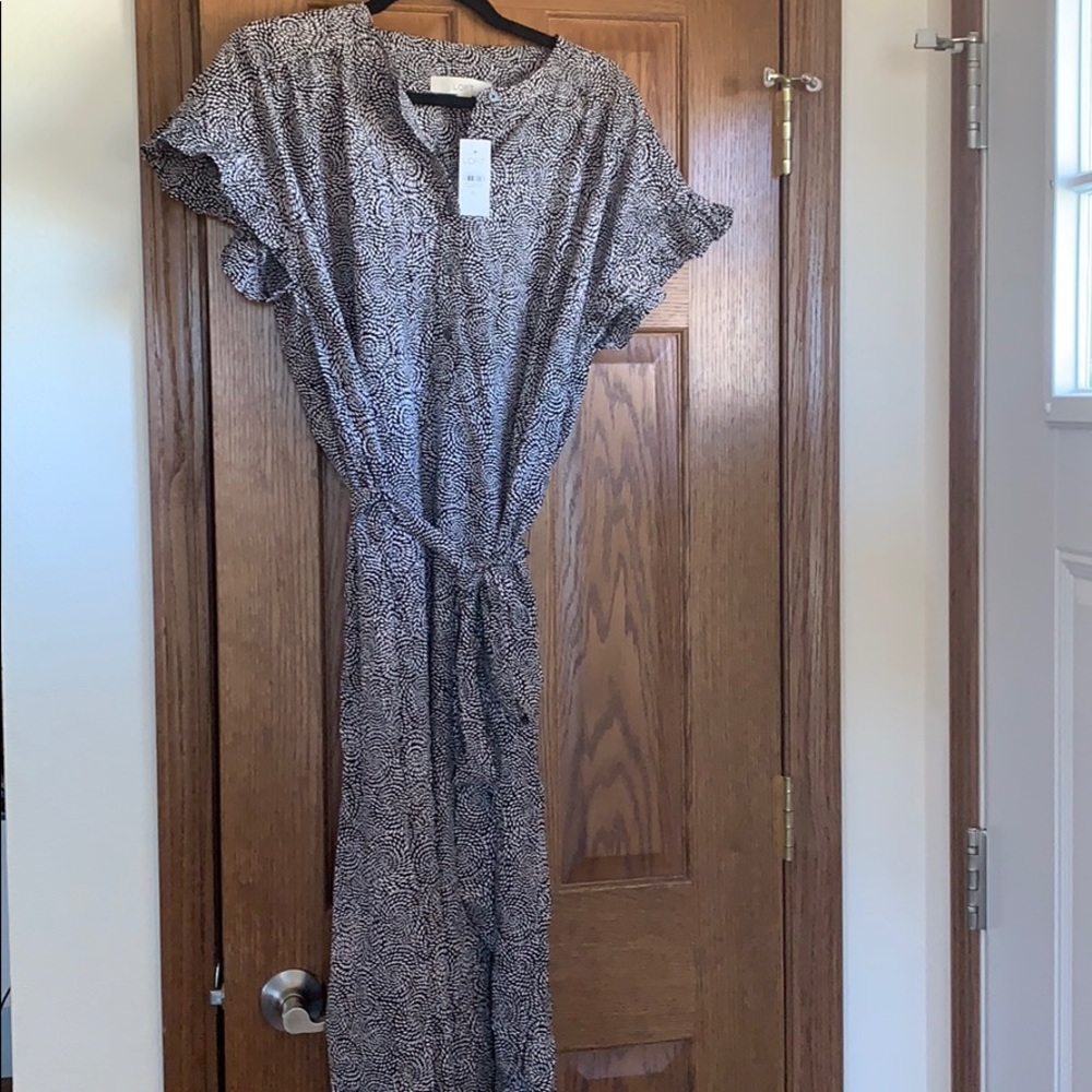 NWT LOFT Tie Waist Dress Size XL
